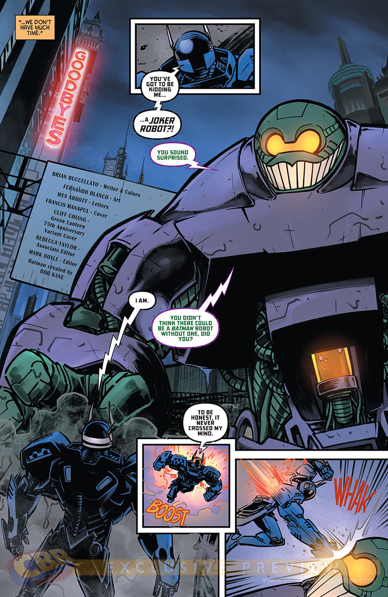 Illustration for article titled The New Mecha-Batman Now Has A Mecha-Joker To Fight